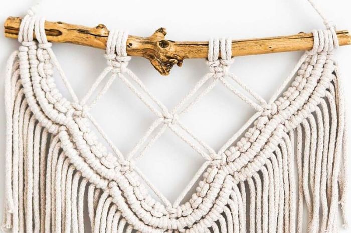 Macrame wall hanging diy