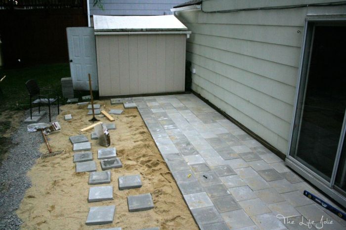 Patio pavers diy