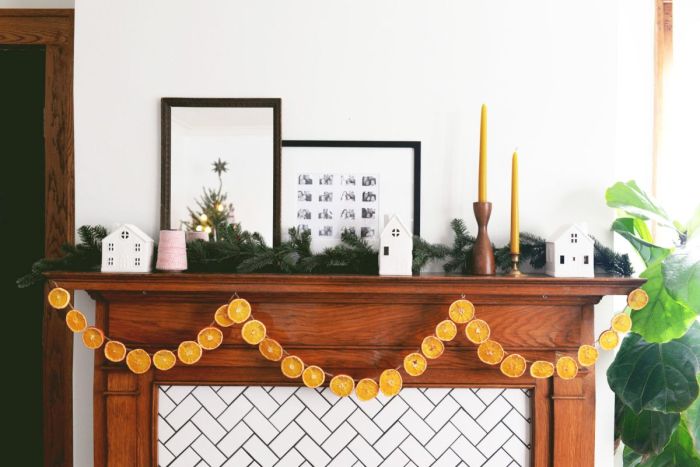 Diy orange garland