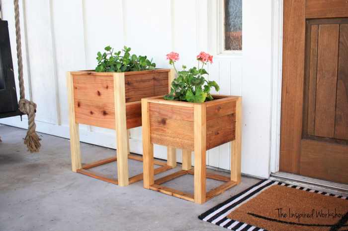 Diy wood planters