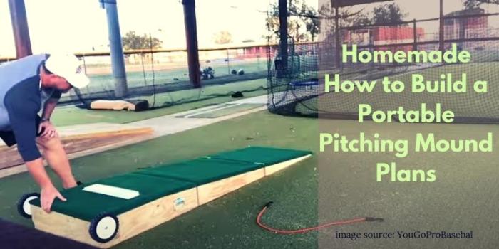 Diy portable pitching mound