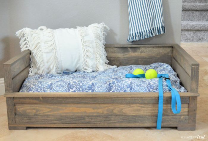 Diy raised dog bed