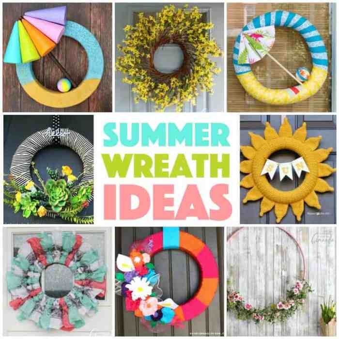 Diy summer wreath