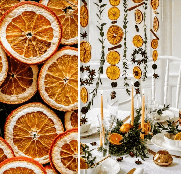 Diy orange garland