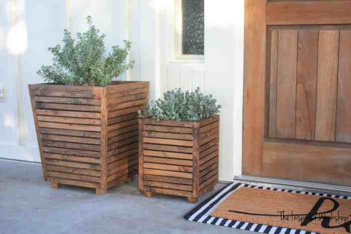 Diy wood planters